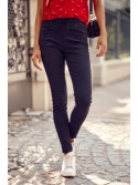 Pantaloni din denim cu talie elastica, negri 0610 - Magazin online - Boutique